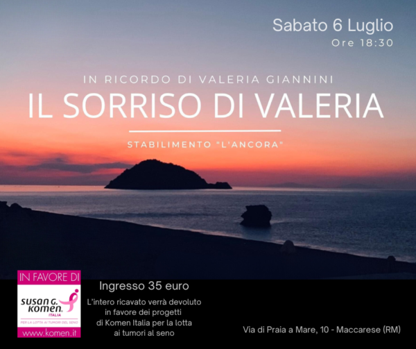 IL SORRISO DI VALERIA - seconda edizione